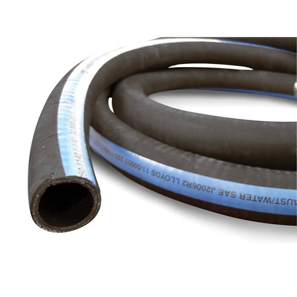 Sierra International 116-250-1001 Shields Shieldsflex II Water/Exhaust Hose with Wire - 1" x 6-1/4',Black