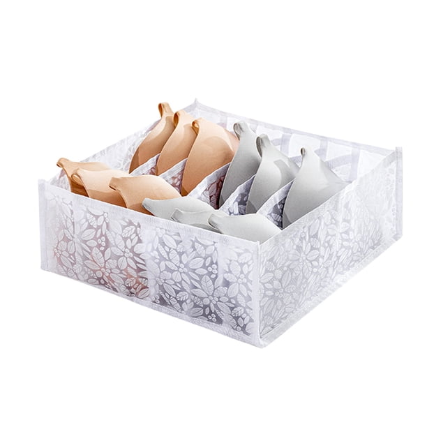 Organizador de ropa interior con compartimentos para sujetadores y braguitas