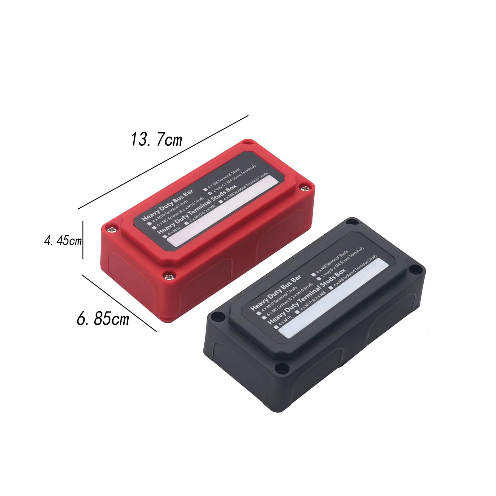 2x Power Distribution Block Junction Block Heavy Duty 300 Amp Rating Bus Bar Terminal Block for Truck Boat Car RV Marine Style C