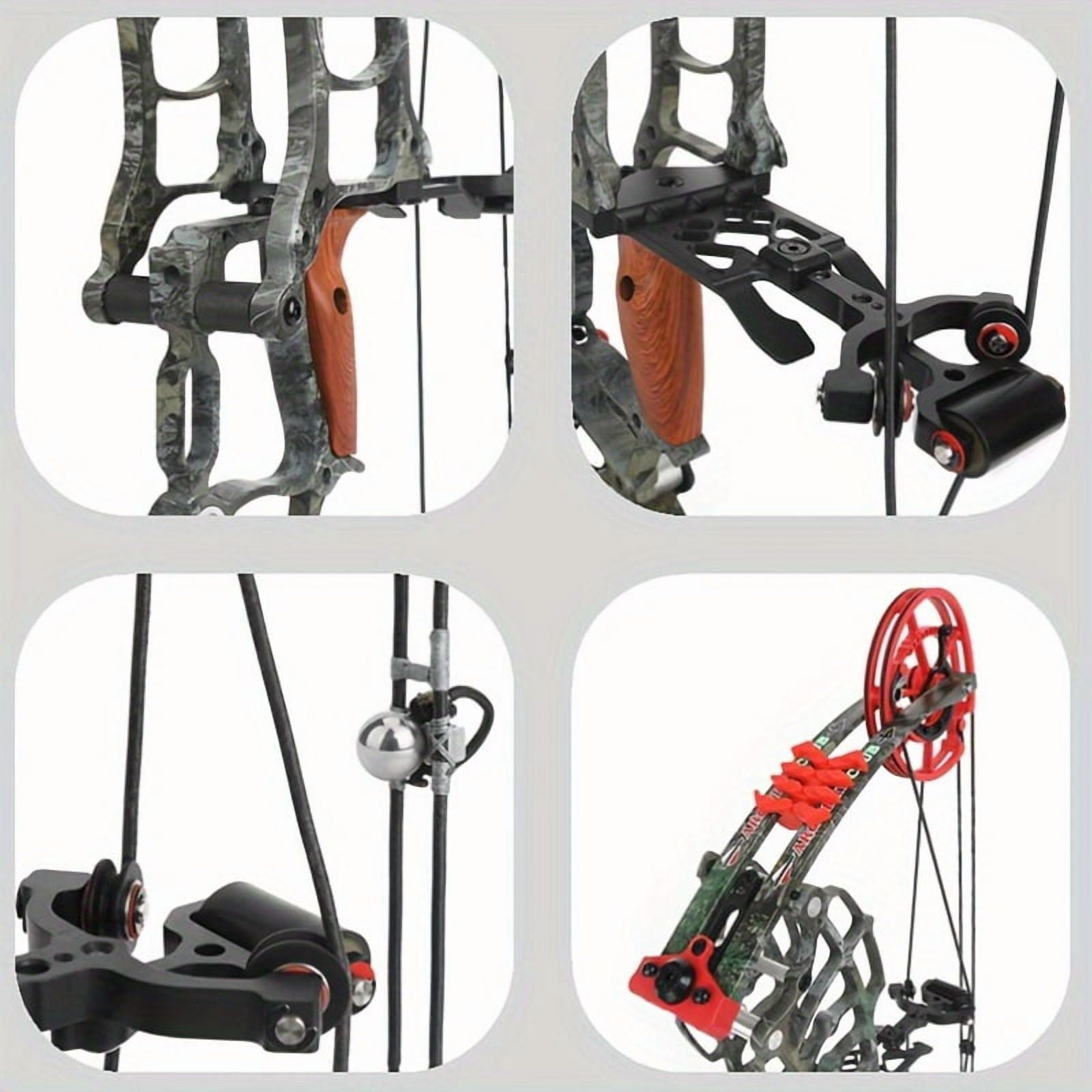 Dual Purpose Composite Bow Outdoor Archery Composite Bow Kit 30-60lbs, Adjustable For Both Hands