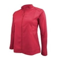 thumbnail image 3 of ACTIVE UNIFORMS Women's Ultra Soft Stretch Zip Up Scrub Jacket (Red, Medium), 3 of 6