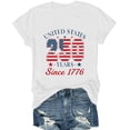 thumbnail image 4 of JFGHDG T Shirts For Women Star Stripes Independence Day Tee Women'S American Flag Graphic Top Men'S Crewneck Flag Graphic Tee Men'S Regular Fit Flag Tee Usa Themed 4th Of July Tee White XL, 4 of 5