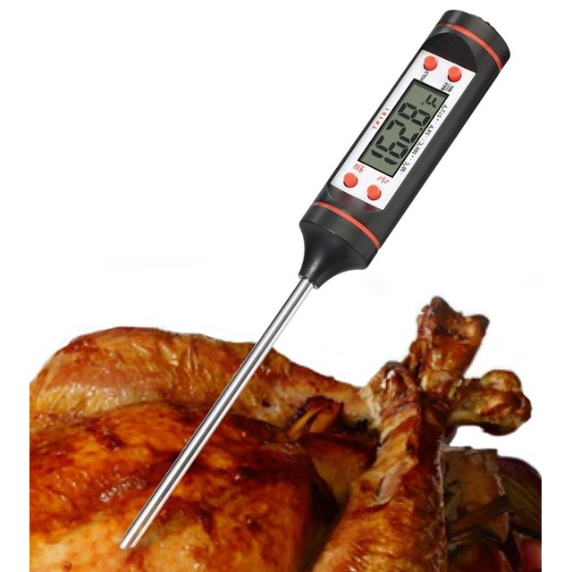 Thermomètre Électronique Numérique à Viande pour Cuisine Barbecue à Lecture Instantanée