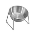 thumbnail image 4 of Comedero para gatos, suministros de decoración, plato de agua, cuenco, recipiente para comida para cachorros, viajes, hogar, sala de estar, Cuenco redondo individual, 4 of 8