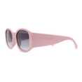 thumbnail image 3 of Mod Fashion Womens Thick Temple Plastic Rectangle Sunglasses Pink - Smoke, 3 of 4