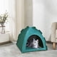 thumbnail image 5 of Fiudx Tienda de Campaña para Mascotas, Elegante Casa para Todas Las Estaciones, Nido Plegable y Transpirable para Gatos, Tela de Lino Cómoda, para Uso En Interiores y Exteriores, Refugio para Perros, 5 of 6