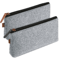 thumbnail image 1 of Estrela Felt Students - Bolsa de papelería con cremallera para bolígrafos, lápices, resaltadores y otros útiles escolares, paquete de 2, 1 of 5