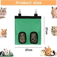 thumbnail image 2 of 2 piezas de bolsa de comedero de heno para conejillo de indias, bolsa de heno para conejo, comedero de heno para animales pequeños, bolsa de heno de almacenamiento, bolsa de comedero colgante, 2 of 7