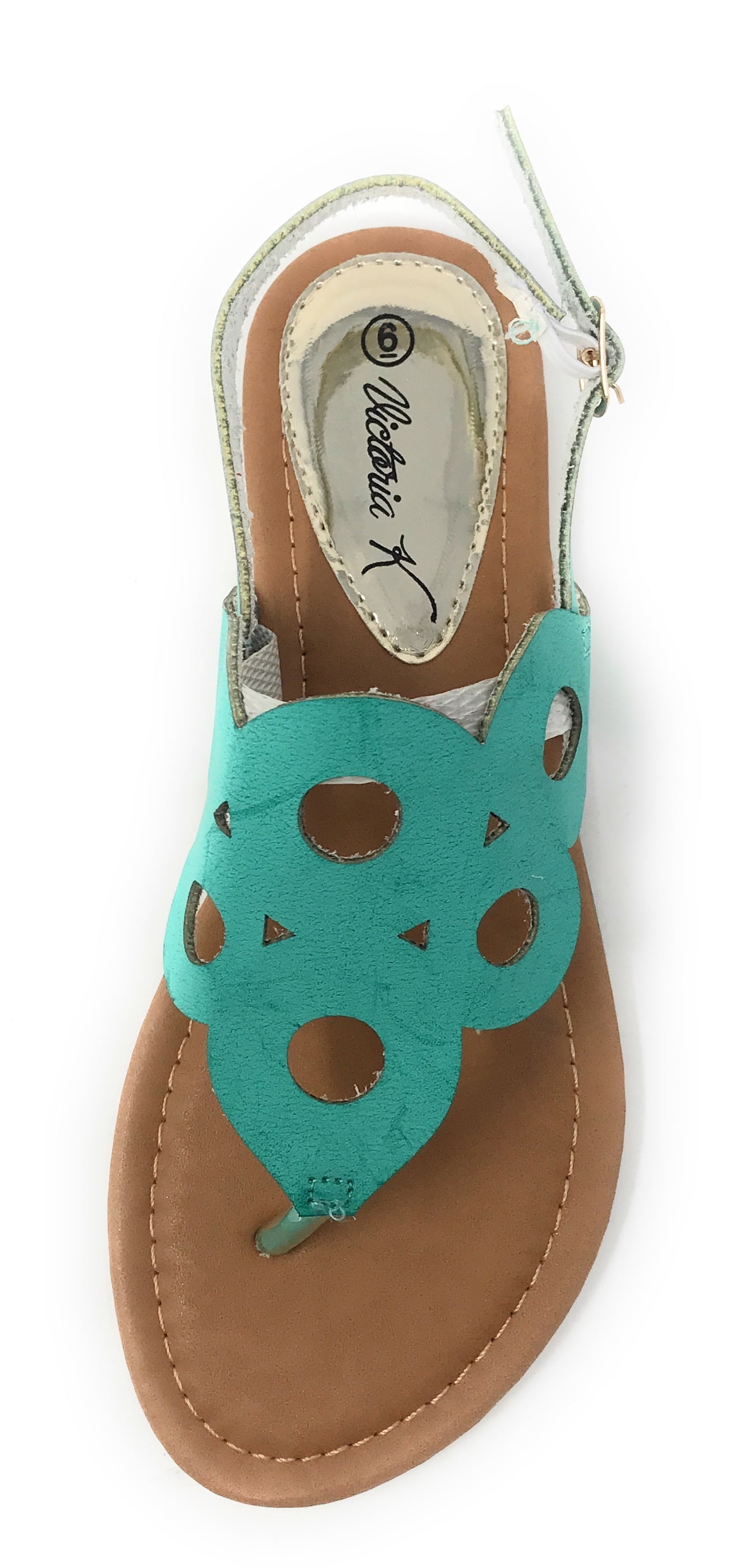 Victoria K Circular Perforated Design Sandals (Women)