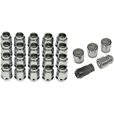 Dorman 611-122FK Wheel Nut Kit 1/2-20 Dometop - 3/4 In. Hex, 1-5/16 In. Length With Lock for Specific Models (OE FIX)