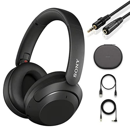 Sony Wireless Bluetooth Over Ear Headset WH-XB910N with Microphone Extra Bass Noise Cancelling Headphones with NeeGo AUX