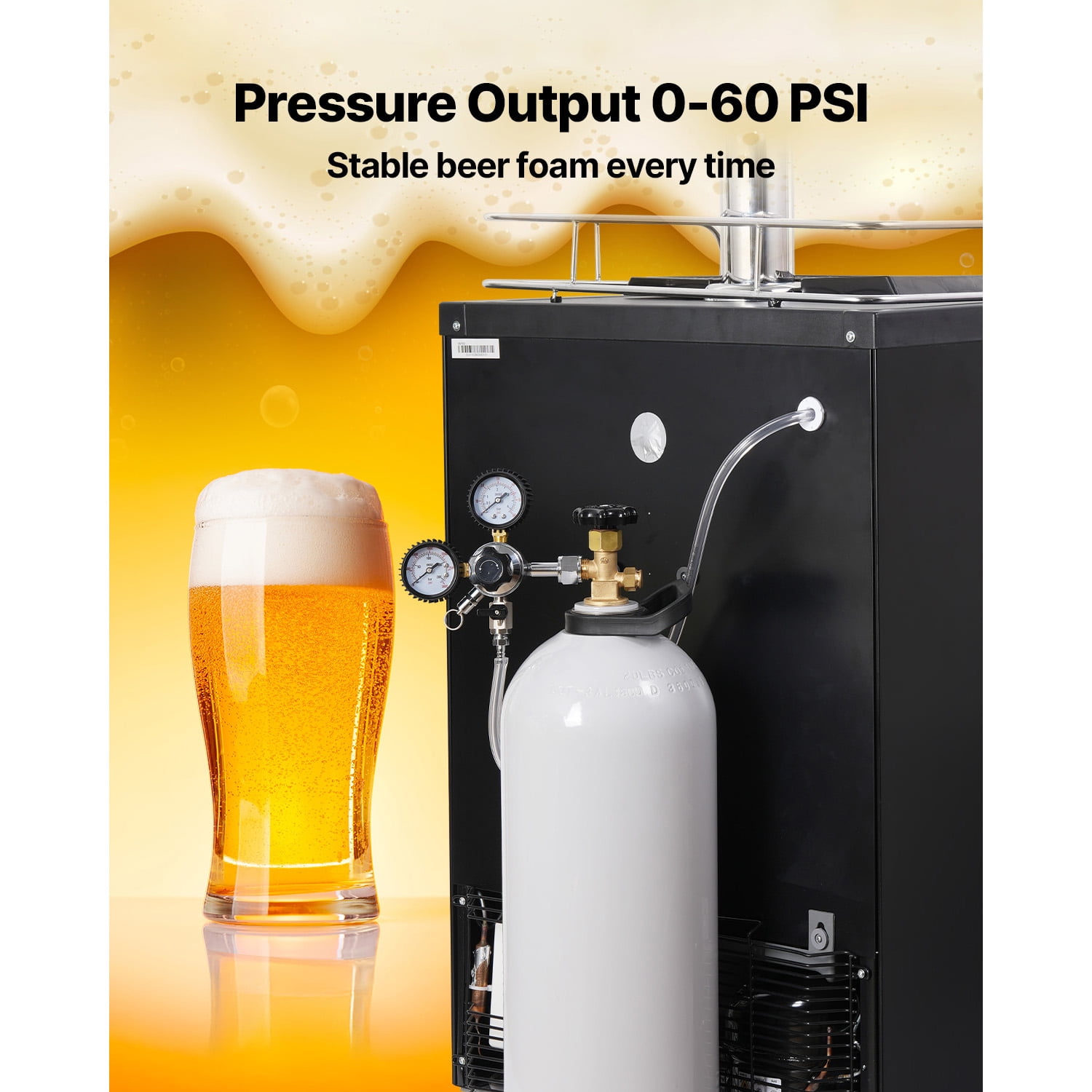 KFFKFF CO2 Container, 20 lbs Fresh Aluminum Alloy Storage, CO2 Gas Cylinder with Spray Finish, CGA320 Valve, Grip & Modifiable Pressure, DOT & TC Certified Storage for Draft Beer Serving