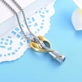 thumbnail image 3 of Angel Lady Stainless Steel Cremation Pendant Necklace Ashes Keepsake Holder Memorial Urn Jewelry for Human Ashes, 3 of 5