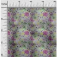 thumbnail image 2 of oneOone Cotton Flex Light Purple Fabric Florals Sewing Material Print Fabric By The Yard 40 Inch Wide, 2 of 6