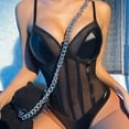 thumbnail image 3 of NECHOLOGY Ropa Interior Mujer Adulto Bodysuit Mujer Body baby doll de encaje de una pieza para mujer, con escote en V profundo | Lencería sexy Negro Grande, 3 of 7