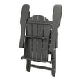 thumbnail image 5 of Polytrends  Laguna Weather Resistant Outdoor Patio Folding Adirondack Chair Gray Poly Synthetic Fiber, Plastic, 5 of 5