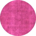 thumbnail image 1 of Ahgly Company Indoor Round Oriental Pink Industrial Area Rugs, 6' Round, 1 of 4