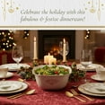 thumbnail image 5 of Spode Christmas Tree Gold 10" Square Bowl, 100 fl oz - Decorative Holiday Serveware with 22K Gold Accents, Elegant Stoneware for Christmas Table, Serving Salads & Vegetables - Dishwasher Safe, 5 of 7