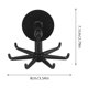 thumbnail image 5 of GOOHOCHY 2 ganchos giratorios para tazas, toallas, utensilios, soporte giratorio de 360 grados, armario, olla, autoadhesivo, para pared, baño y cocina., 5 of 8