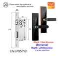 thumbnail image 2 of Door Lock, Tuya Electronic Lock Smart Door Lock Fingerprint Lock Password IC Card Key USB Charge For Smart Home ,Easy to Install, 2 of 6