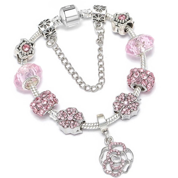 2022 moda plata Cokor amor llave encanto pulsera con cuentas de cristal de Murano Pulseras para mujer esposa joyería Pulseras Dropshipping Tan Jianjun unisex