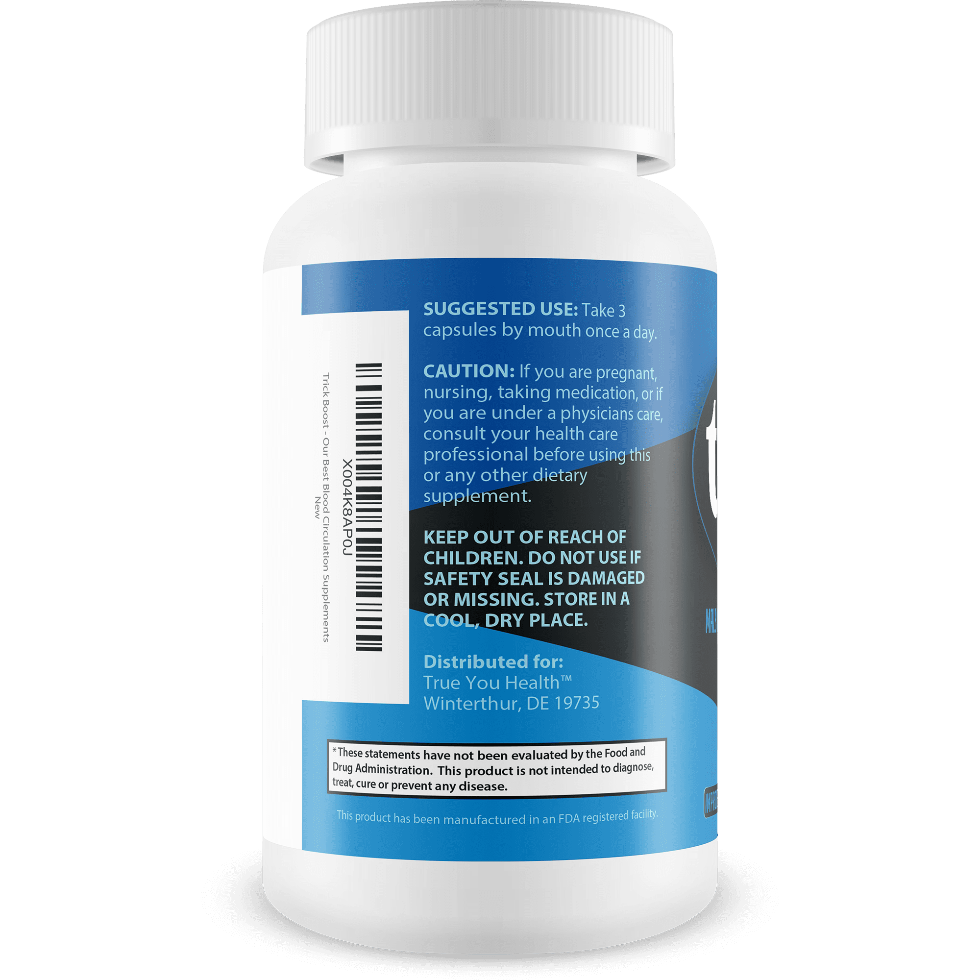 Blue Salt Trick Boost - Our Best Blood Flow Supplement - Poor Circulation Support - Better Blood Flow Care - Blood Circulation Titan Boost Dietary Supplement - Advanced Blood Flow 7 Simple Salt Trick