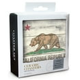 thumbnail image 2 of Oceanside, California, Rustic California State Flag (Absorbent Ceramic Coasters Set of 4 Matching Images, Cork Back, Kitchen Table Decor), 2 of 3