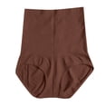 thumbnail image 2 of Gibobby Bikini elástico con algodón Leggings cintura alta para mujer, pantalones cintura, pantalones moldeadores cuerpo sin costuras（Marrón， L), 2 of 3