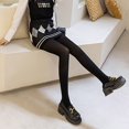 thumbnail image 4 of TRUBKH Fleece Tights for Women Pantyhose for Women Compression Tights Women's Tights Athletic Pants for Women Stretch Pants for Women No Front Seam Leggings for Women Black One Size, 4 of 8