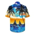 thumbnail image 6 of Xixinqiwan No Boundaries Men's Button Shirt,Mens Hawaiian Short Sleeve Shirt Casual Button Down Summer Beach Shirts Tropical Vacation Essential Clothes, 6 of 7