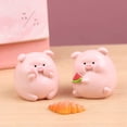 thumbnail image 3 of Adorno Pig You Happy Muñeco cerdito adorable Artesanía en micro resina Estudiante, 3 of 4