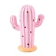 thumbnail image 5 of -Cactus iluminado con luces, cactus vintage para decoración navideña del hogar, rosa, 5 of 5