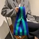 thumbnail image 5 of Patrón de rayas casual Moda Bolso de hombro Bolso causal 23x46cm jinwen  Totes de hombro de las mujeres, 5 of 8