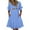 Blue dresses for women 2023, variant on Summer Saving Wycnly Summer Dresses for Women Short Sleeve V-Neck Floral Print Short Sun Dress with Pocket Loose Flowy Ruffle Swing Tunic Dresses White XXL Up to 65% off