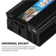 thumbnail image 2 of Riwesomey Inversor de corriente para automóvil de 12V a 110V 1500W con salida USB Enchufe de CA Ventilador inteligente Convertidor de energía universal Automoción decorativa y accesorios, 2 of 8