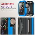 thumbnail image 3 of TECH CIRCLE Cases for Apple Watch Case 40mm SE/Series 6/5/4,Durable Military Grade Ultra-Thin Aluminum Frame TPU Bumper Full Coverage iWatch Drop-Proof Protective Cover for Women Men,Blue, 3 of 8