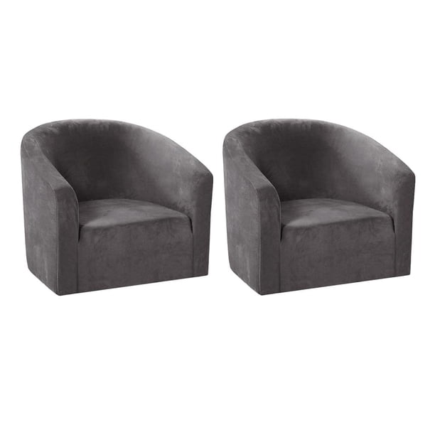 2x Funda De Sofá De Elasticidad Funda De Sofá De Tela Elástica Antideslizante 2 piezas gris