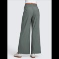 thumbnail image 4 of Pantalones Deportivos Casuales, Cómodos, de Cintura Alta y Pierna para Mujer, con Bolsillos y Sueltos. Verde Pavo Real L, 4 of 6