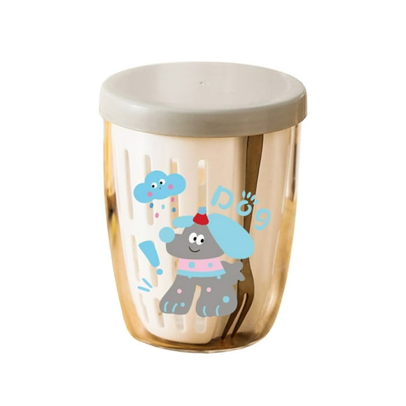 Tasse à Salade Portable avec Ustensiles, Récipient à Fruits à Double Couche, Étanche pour Pique-Nique, Fourchette Cuillère Intégrée, Boîte à Lunch Empilable