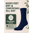 thumbnail image 5 of Comfello Diabetic Socks Crew for Men & Women – 6 Pairs of Non-Binding Moisture-Wicking Neuropathy Socks, 5 of 8
