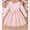 Pink, variant on Girls Velvet and Tulle Dress, Long Sleeve Round Neck Princess Dress with Bow Waist, Kids Flower Girl Dress for Wedding, Birthday Party and Special Occasions Pink 120