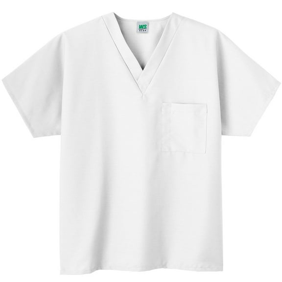 Clearance Fundamentals by White Swan Unisex V-Neck Solid Scrub Top