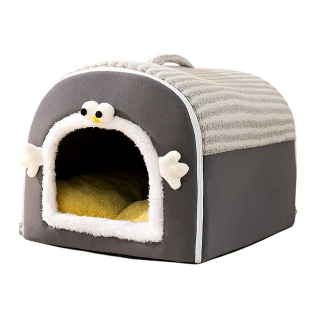Cats de gato mascota Casa de nido suave y cálido Cueva de cachorros All Seasons Cat Cat Cent Dog Tent Shelter para cachorro Pequeño y medio de tamaño SG