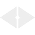 thumbnail image 4 of 38"W x 25 3/8"H x 3"ID x 13 1/4"C x 1"P Diamond Architectural Grade PVC Contemporary Ceiling Medallion, Two Piece, 4 of 11