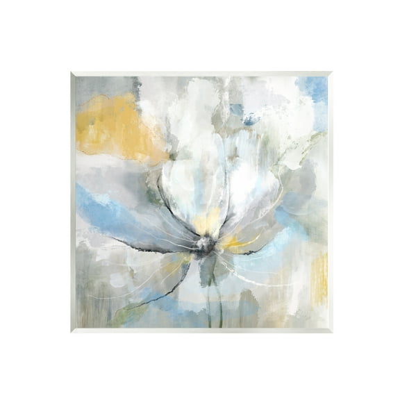 Stupell White Spring Abstract Blossom Abstract Painting Wall Plaque Unframed Art Print Wall Art