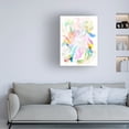 thumbnail image 2 of Canvas Wall Art - Hope Bainbridge 'Flower and Rainbow' Wall Art for Living Room, Bedroom, or Office Décor by Trademark Fine Art - 35 x 47 Inches, 2 of 4
