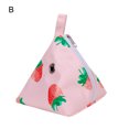 thumbnail image 2 of AURORA TRADE Small Animal Carrier Fashion Print Breathable Holes Portable Hamster Triangle Travel Carrier Bag with Zipper for Hedgehog Squirrel Mouse, 2 of 8