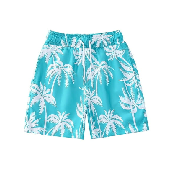 KAUOD Boys Summer Quick Drying Swim Trunks Hawaiian Swim Shorts with Drawstring Swimwear Swimsuit Beach Boardshorts