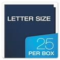 thumbnail image 6 of Oxford High Gloss Laminated Paperboard Folder, 100-Sheet Capacity, 11 x 8.5, Navy, 25/Box, 6 of 6
