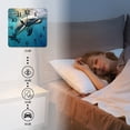 thumbnail image 4 of Square Wall Clock,Cute Dolphin Swimming In The Clear Blue Sea,Silent Non-Ticking Wall Clock Decor for Home Office Kitchen Living Room Bedroom(10inch), 4 of 4